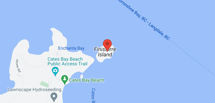map of FINISTERRE ISLAND